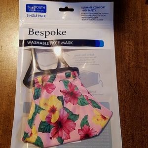 🆕️ Bespoke Washable face mask Floral "pink" Youth